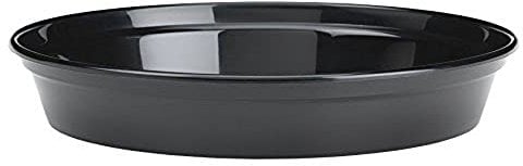 Stewart 4842005 Lot de 5 soucoupes rondes noires pour pot de fleurs 13-15 cm