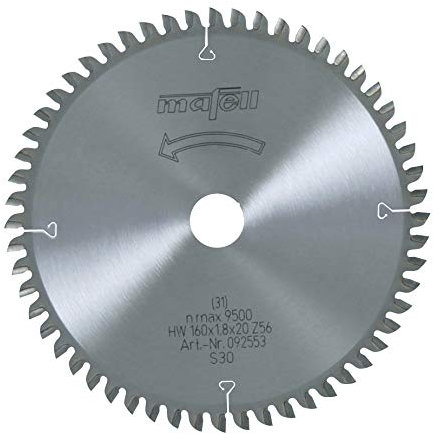 Mafell S�geblatt-HM 160 x 1.2/1.8 x 20mm Z56, FZ-TR