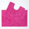 HOMESCAPES Lot de 2 Tapis de Bain 50x80 cm et 50x55 cm - Framboise - 100% Coton - Tapis Salle de Bain et Contour WC – Première Qualité - Lavable en Machine