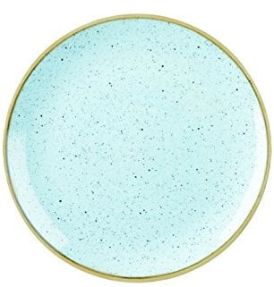 Churchill Stonecast Coupe Plate 21.7cm 8.66 - Duck Egg Blue, Pack of 12