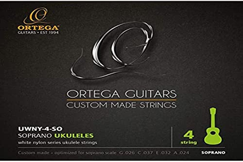 ORTEGA Cuerdas para ukelele Soprano, UWNY-4-SO