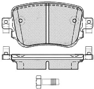 Borg & Beck BBP2448 Rear Brake Pads To Fit Seat Leon Skoda Octavia 9/12-