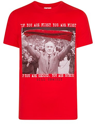 Bill Shankly Mens T-Shirt Small Red