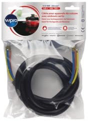 Cable redondo negro HO7 RNF 3 G6 longitud 1,45 m para placas de inducción y vitrocerámica
