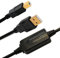 Rhombutech® Cable de conexión USB 2.0 activo con amplificador señal, cable impresora, conector A/B macho A a B para Brother, HP, Canon, Lexmark, Epson, Dell, etc. Contactos dorados