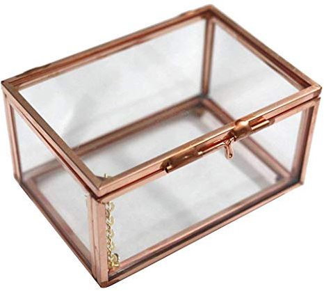 Tubayia Geometrisches Glasterrarium Garten Zimmerpflanze Blumentopf Glas Schmuckschatulle Sukkulenten Pflanzer Terrarium Kasten