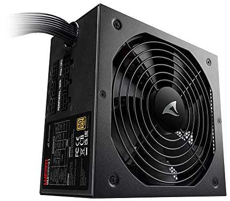 Sharkoon WPM Gold ZERO 550W - Fuente de Alimentación Semi Modular, Negro