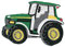 Kleiber Bügelbild Patch Applikation zum Aufbügeln Traktor Trecker grün 7,0 x 5,0 cm
