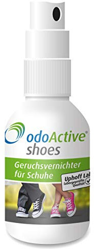 odoActive - Schuhgeruch-Vernichter – Dauerhafter Geruchsentferner – mikrobiologisch – Frische Schuhe & Gesunde Füße – mehrfach ausgezeichnet – Schuh-Deo Spray (1)