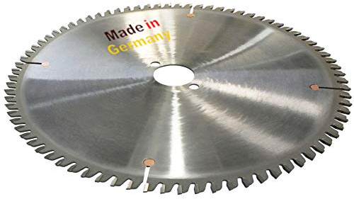 Wechselzahn Sägeblatt 250 x 30 mm W mit 80 Z HM-Zähne negativ Tischkreissäge Wippkreissäge sowie Kunststoffe, Holzplatten, Spanplatten, Laminat, Kreissägeblatt 250 mm x 30mm x 3,2 mm Z 80