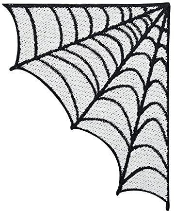 Finally Home Halloween Spinnenweben Patch zum Aufbügeln | Spinne Patches, Hexe Bügelbild, Spinnennetz Flicken, Aufnäher