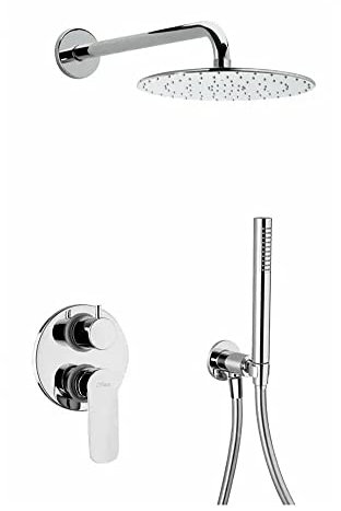 💧 Paini Nove Miscelatore Incasso, Soffione, Braccio e Kit Doccia con Supporto Fisso