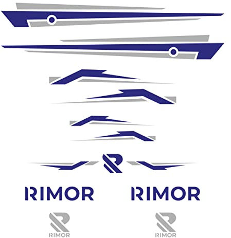 Gesar 11 Pezzi Adesivo Rimor - Adesivo per Camper - Strisce Camper - Accessori per camper - Scritte Rimor - Ottima qualità- Disponibile in vari colori