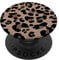 Leopardenmuster stilvolles Gepardenmuster braun neutral beige PopSockets Klebender PopGrip
