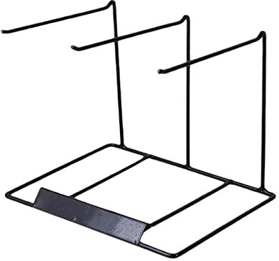 F Fityle Organisateur de bijoux en métal présentoir suspendu pour porte-clés bandeaux pendentif commode, 3 Rangs Blanc