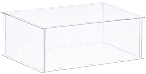 sourcing map Acryl-Vitrine, Kunststoffbox, transparent, staubdicht, 36 x 31 x 15,5 cm, für Sammlerstücke