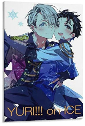 Anime-Poster Yuri on Ice, Leinwand, Wandkunst, Poster, dekorativ, modern, Heimdruck, Bild, Kunstwerke, Poster, 60 x 90 cm