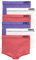 Hanes Originals Damen-H schen, nahtlos, dehnbar, gerippt, Boyfit, 6er-Pack, Wei/lebendiger Lavendel/rosa Begonie, L