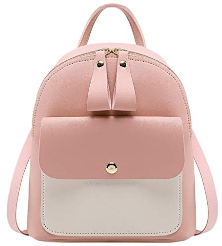 Damen-Umhängetaschen,Rucksack Damen Klein, Elegant Schultertasche Casual Daypack 2 in 1 Wasserdicht Handtasche Damen Tagesrucksack mit USB-Ladeanschluss Modern Cityrucksack Rucksacktasche für Frauen S