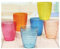 BICCHIERI BRIO SET 6 PZ COLORI ASSORTITI PLASTICA SAN 52495