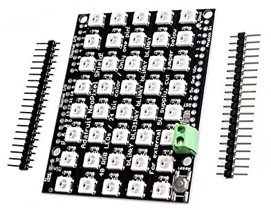 RAKSTORE WS2812B 40-Bit RGB LED WS2812 5X8 Pixel Dot Matrix Shield Adressierbare LED-Modulplatine