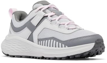 Columbia Unisex Kids Kids Konos Low Low Rise Hiking Shoes, Grey (Y Grey Ice x Pink Dawn), 13 UK
