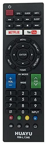 Re-Flix Telecomando di ricambio RM-L1346 adatto per Sharp TV GA965WJSA
