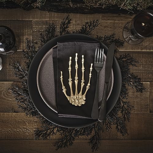 Ginger Ray Halloween-Tischsets mit schwarzem Blattwerk, Party-Tischsets, Tischdekoration, 4 Stück