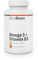 GymBeam Omega 3 e Vitamina D3, 90 Capsule di grassi sani con acido eicosapentaenoico (EPA), acido docosaesaenoico (DHA) e colecalciferolo, Supporta la funzione cardiaca, cerebrale e la vista