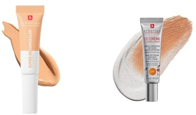 Erborian - Super BB Concealer & CC Creme Duo - Hochdeckender Pflege-Concealer + Hochauflösendes Make-up und pflegende Teint-Illuminierung für das Gesicht - Koreanische Kosmetikpflege - Doré