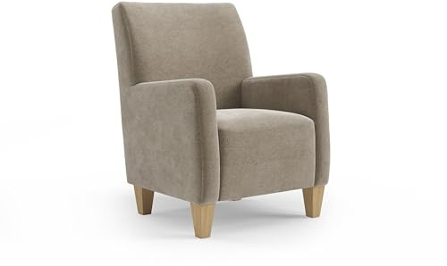 Cavadore Sessel Vida / Polstersessel im trendigen Design / 74 x 93 x 81 / Mikrofaser, Perlbeige