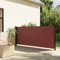 Keyroto Toldo lateral extensible doble toldo lateral extensible balcón privacidad marrón 100 x 500 cm