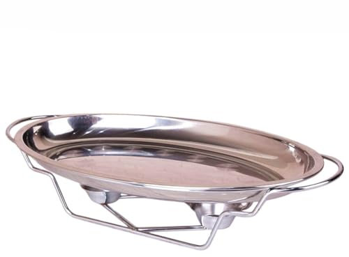 SUPBEI Chafing Dish Buffet-Set Ovale Chafing Dishes und Buffetwärmer-Sets aus Edelstahl Chafing Dishes für Catering-Partys oder Hochzeiten,35x21x3.5cm