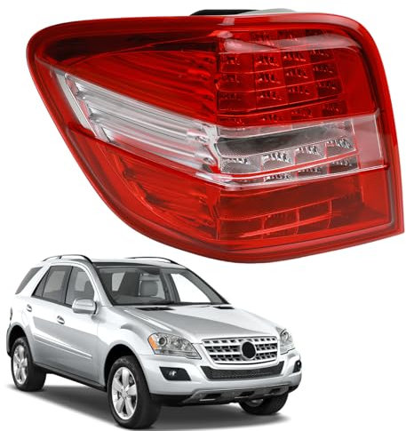 Taesayl Auto Rückleuchten Rücklicht Für Benz W164 ML Klasse ML300 ML350 ML500 ML63 2005-2011, 1648202764 Led Stoßstangen-Rücklichter Links Blinker Bremslicht, Rückwärtsgang A1649064200