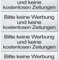 10 x Brandengel® Bitte keine Werbung Aufkleber - Schild Silber extra Starke Folie - Sticker (Bitte keine Werbung und keine kostenlose Zeitung) für den Briefkasten - 10 St