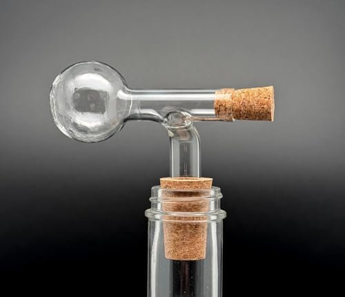 BARCRAFTERS Glaskugeldosierer 2 cl im 2-er Set | mit einem konischen Naturkork 23x19mm | Portionierer für Edelbrände