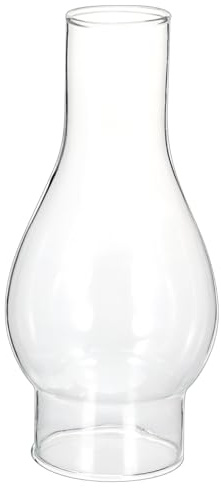 Garneck Petroleumlampe Glasschirm Aus Klarglas Öllampenschirm Als Ersatz Für Petroleumlampen Und Öllampen Vintage Lampenschirm Für Innenbeleuchtung 16.50X7.60X7.60Cm
