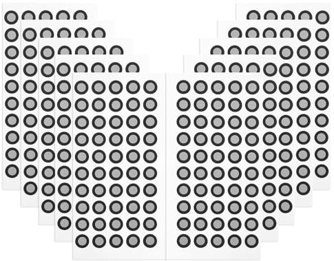 VZU 560 Stück 3D-Scan-Spray ID 3mm OD 6mm 3D, 3D-Scan-Marker, Wiederverwendbare Reflektierende Punkte, Präzise Tracking-Punkte für 3D-Drucker, Referenzpunkt-Marker für 3D-Scanner