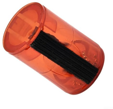 Rhythm Sand Shaker Finger Ring Enhance Music Skills, Composite Steel Balls, Polished Handlebar (Red)
