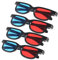 Gatuida 4pcs Glasses Flexible Plastic Eyewear for Movies Tv Projectors and Smartphones for Movie Nights Viewing Suitable for All Users