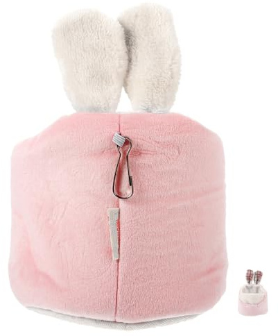 Gatuida Kleintier Kuschelnest Kürbisform Weiches Hamsternest aus Baumwolle Flauschiges Meerschweinchenbett für Winter und Zuhause