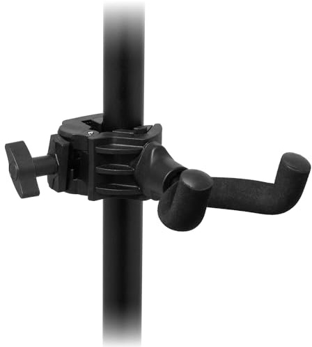 Tiger GST48-BK Adjustable Ukulele & Mandolin Hanger for Microphone Stand