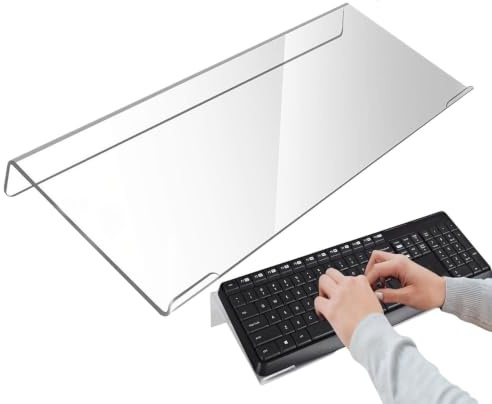 Keyboard Holder Ergonomic Clear Acrylic Desk Typing Tray Stand