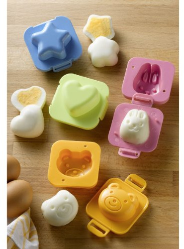 WENKO 8366500 Eier-Former 4-er Set, Polypropylen, je 7.5 x 4.3 x 7.5 cm, bunt