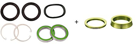 FSA BB30A Spacers 386 Evo EL213 BB30 BB Adapter - Green