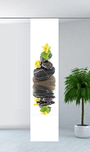 gardinen-for-life Flächenvorhang Stone, Schiebevorhang mit Wellness-Motiv, Gr.60x245 cm