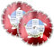 ESD-TOOLS | Diamanttrennscheibe SRS8 für Beton, Dachziegel und Baumaterial, mit Turbosegment | Ø 230/22,23mm | 2er Set