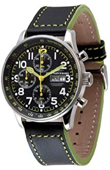 Zeno-Watch Herrenuhr - X-Large Pilot Chronograph Day-Date Special - P557TVDD-a19