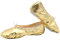 Damen Ballettschuhe Yoga Tanzschuhe Lackleder Ballettschläppchen Geteilte Ledersohle Gymnastik(42, Gold)