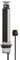 Brennenstuhl Tower Power, table power strip 3-way (retractable power strip, 2x USB, 2m cable, completely retractable into table top) silver/black
